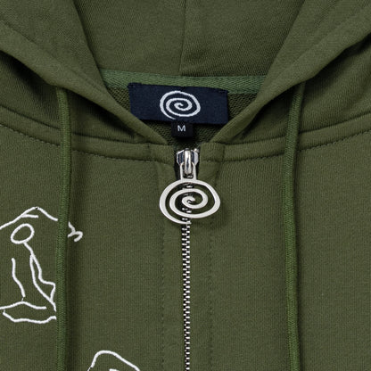 Yoga Zip Hoodie (GREEN)
