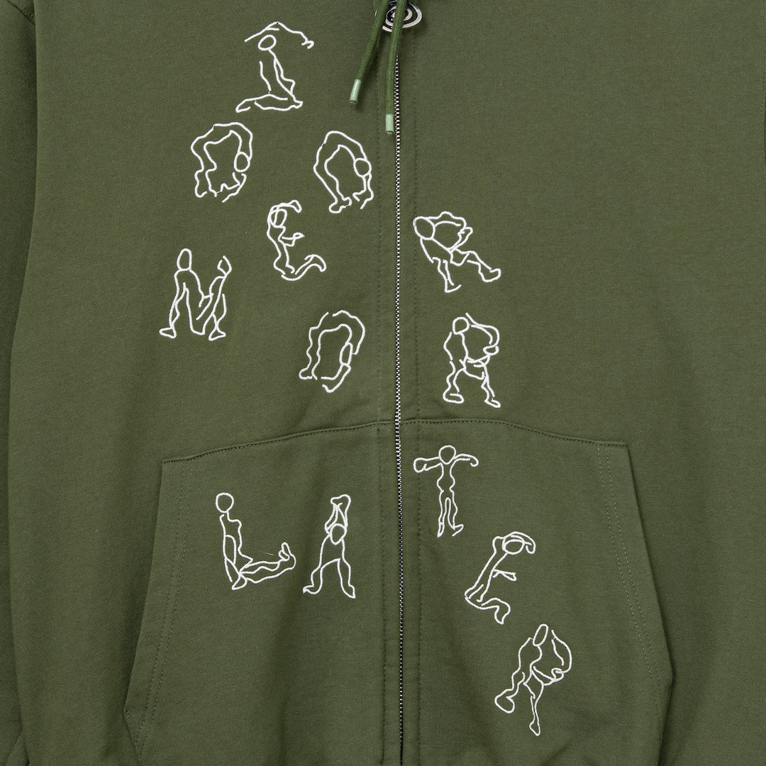 Yoga Zip Hoodie (GREEN)