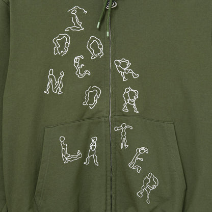 Yoga Zip Hoodie (GREEN)