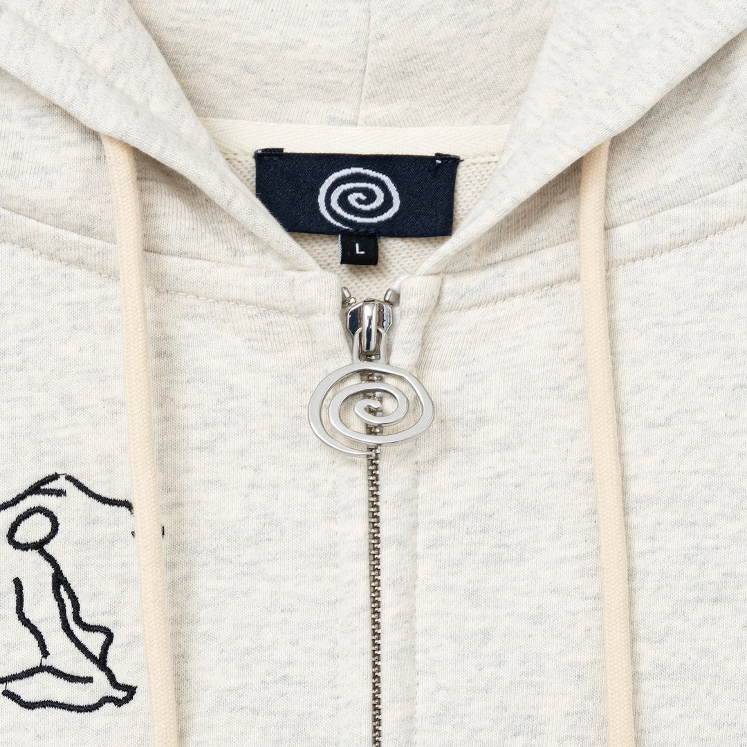 Yoga Zip Hoodie (OATMEAL)